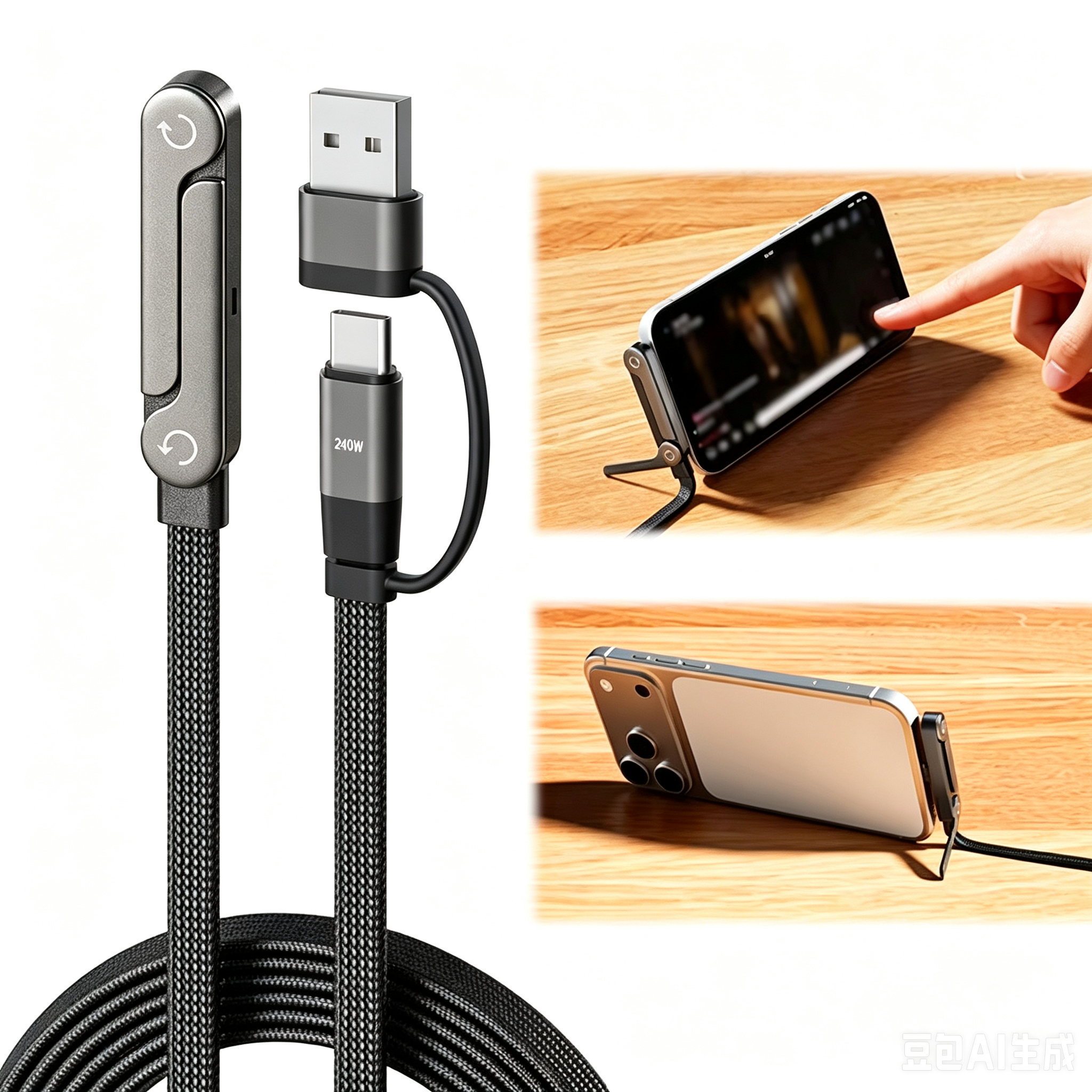 Data Cable 240W Braided Type